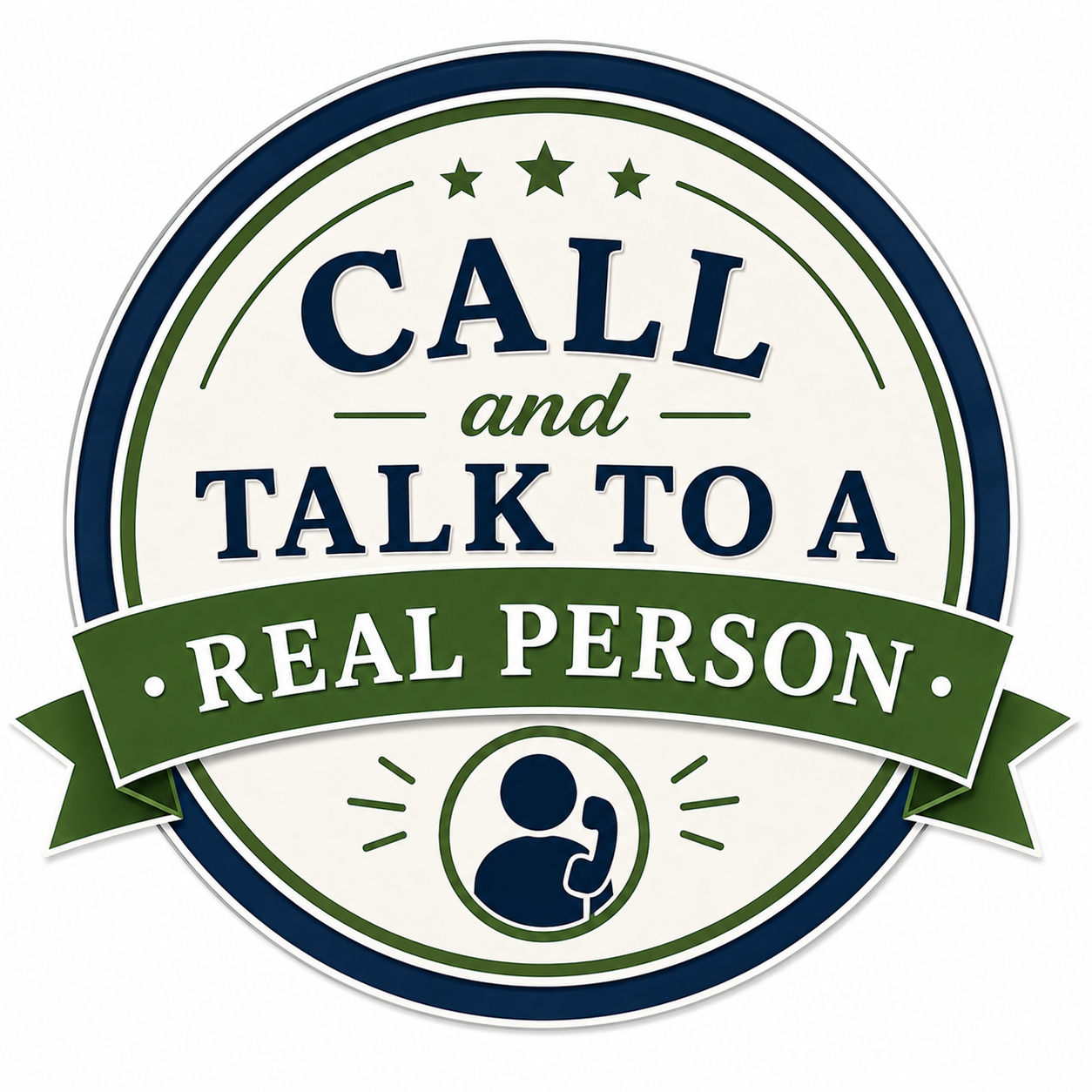Call and Talk to a Real Person