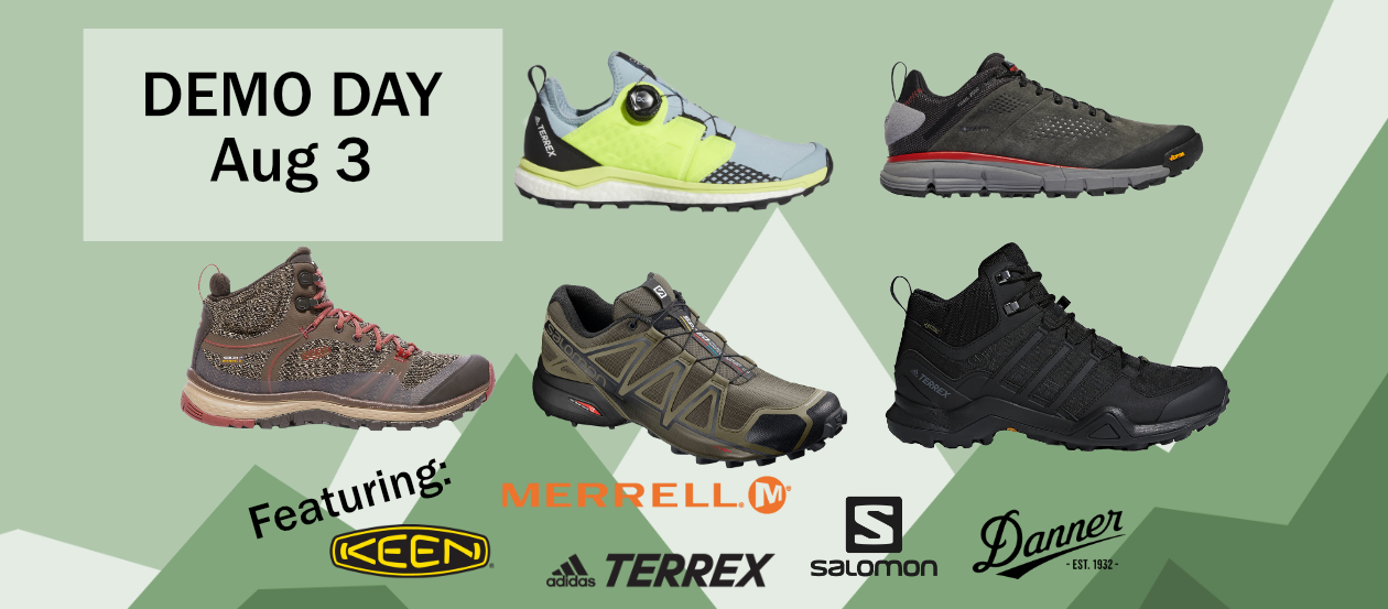 Hiking & Trail Shoe Demo Day Banner